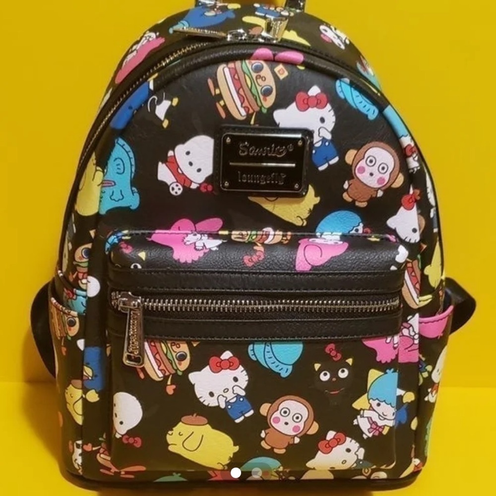 Sanrio loungefly multi character pattern new
